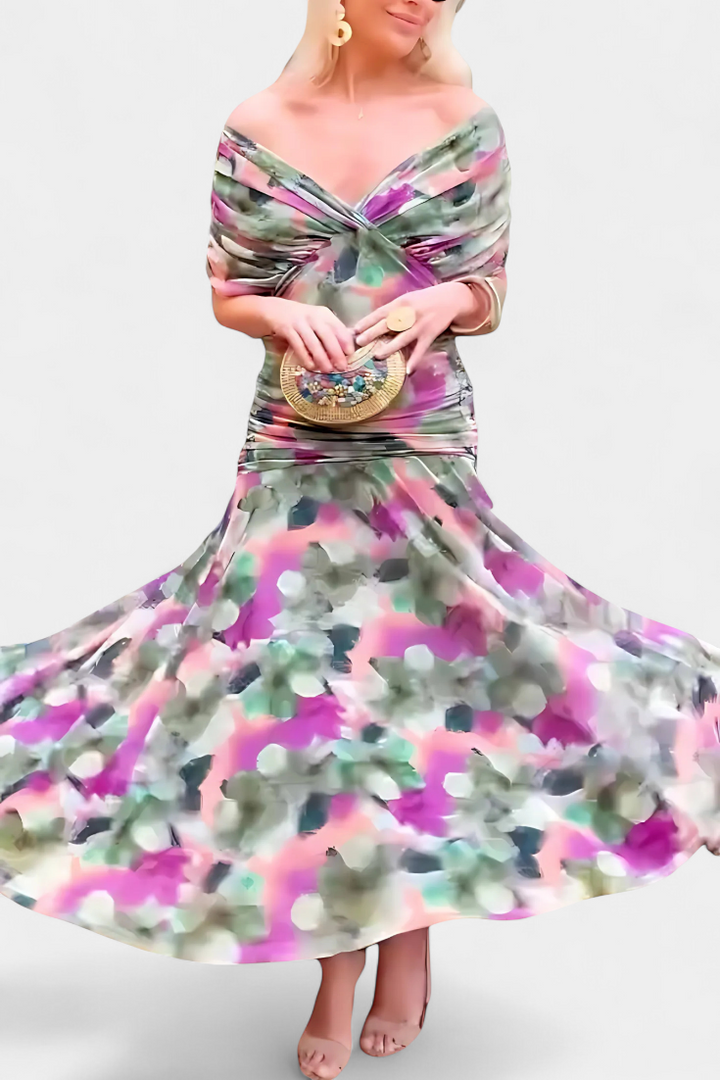 Alondra™ | V-Neck Long Floral Maxi Dress