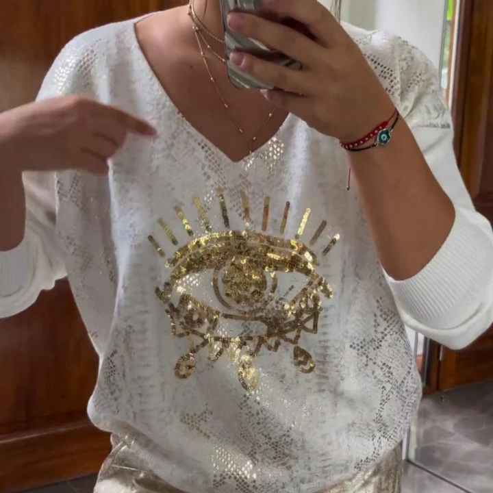 Giuseppina™ - Prachtig Tweedelig Pak: Blouse En Broek