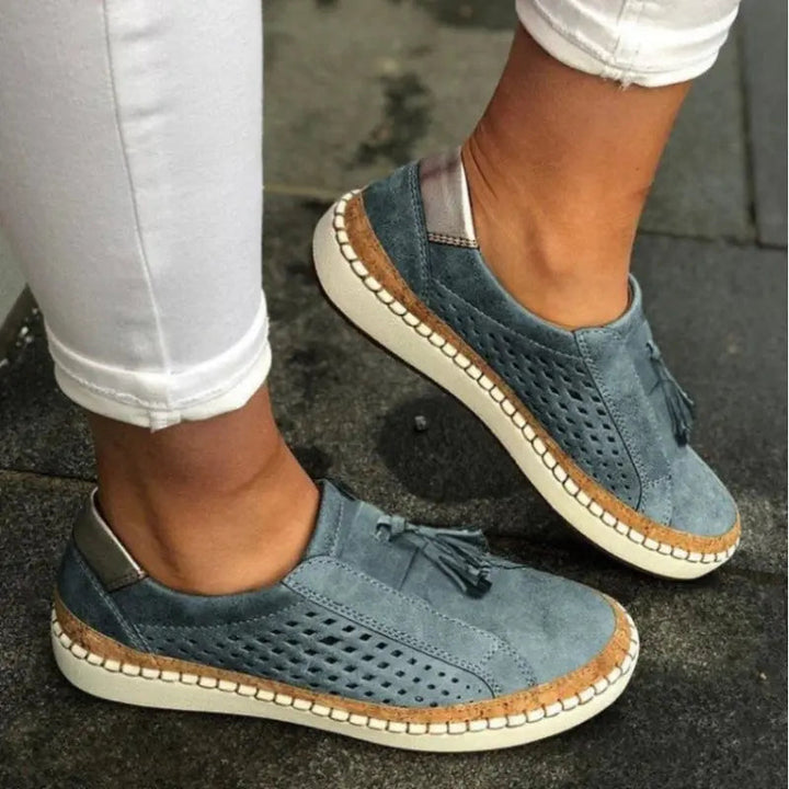 Elizabeth | Women's Slip-On Sneakers with Cut-Out