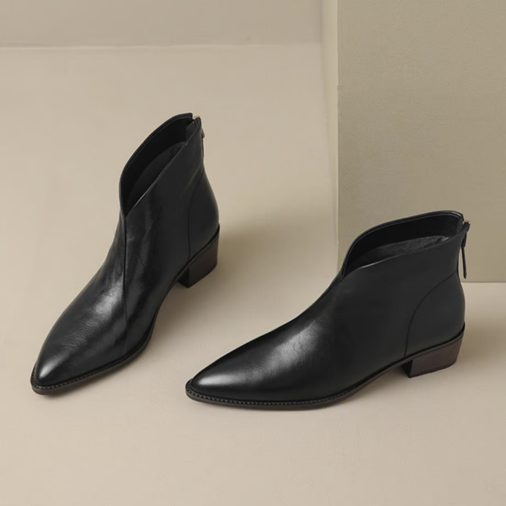 Celeste™ - Luxury Low-Heel Ankle Boots