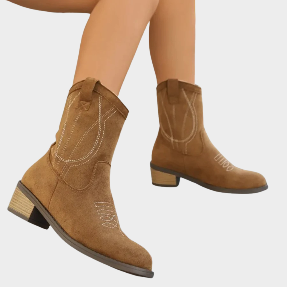 Chandler | Cowboy-Style Ankle Boots