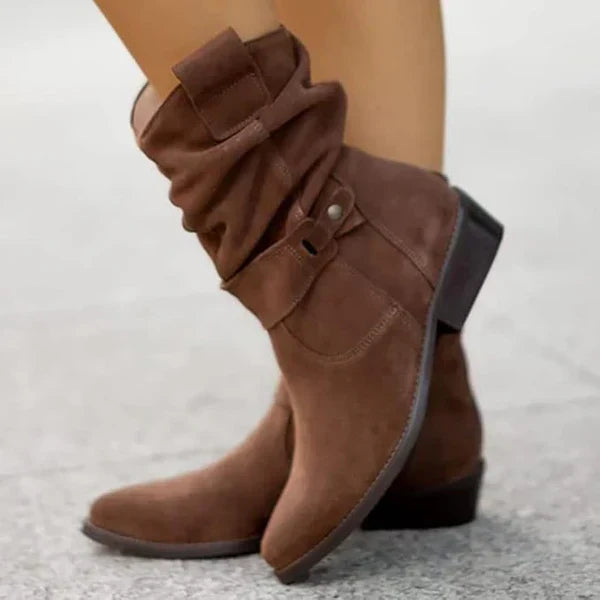 FRANCINE | LOW HEEL ANKLE BOOTS