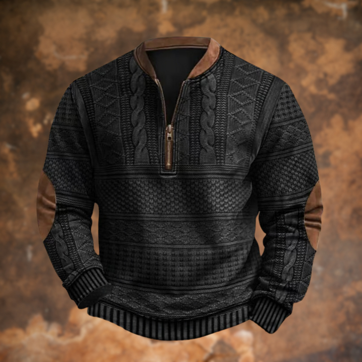 Ford™ - Textured Half-Zip Pullover Sweater