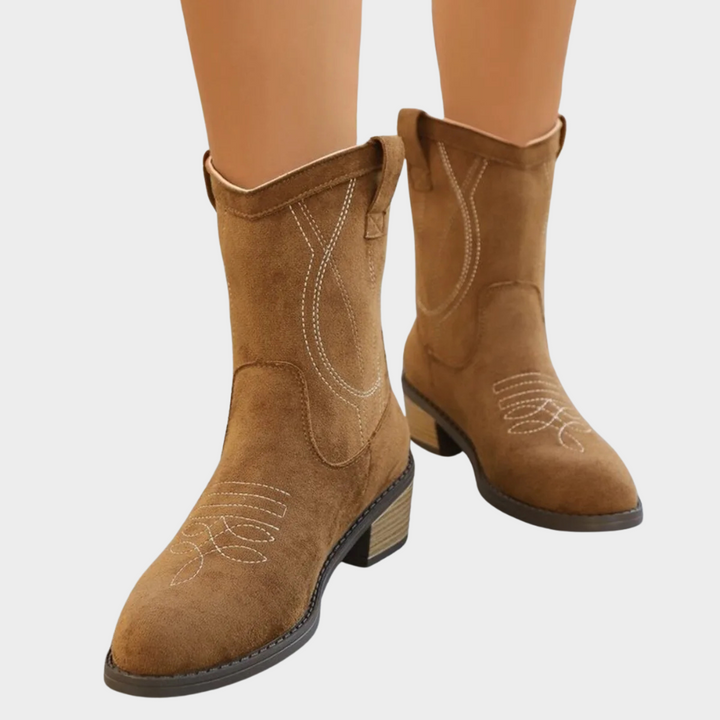 Chandler | Cowboy-Style Ankle Boots