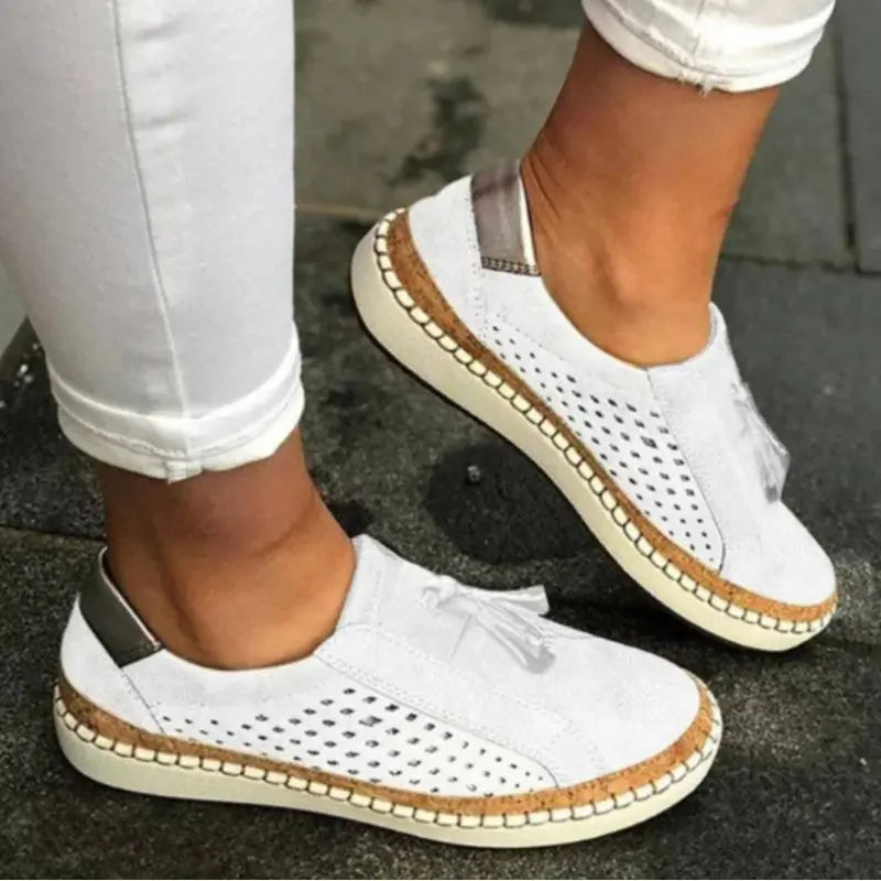 Elizabeth | Women's Slip-On Sneakers with Cut-Out