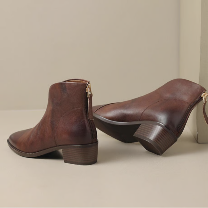 Celeste™ - Luxury Low-Heel Ankle Boots
