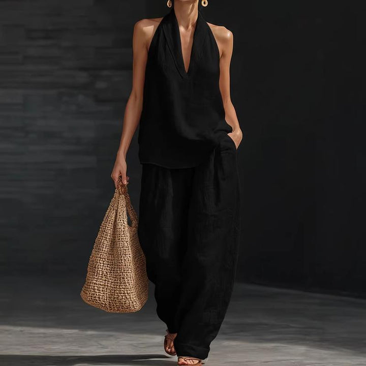 Ainhoa | Casual Tank Top and Wide-Leg Trouser Set
