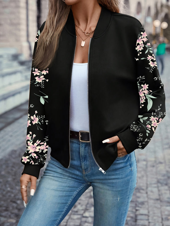 Thea™ - Trendy Floral Print Jacket