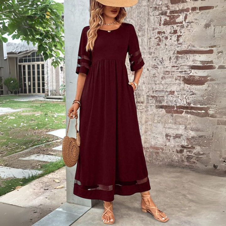 Aubrey™ – Figure-Enhancing Midi Dress for a Sleek Silhouette