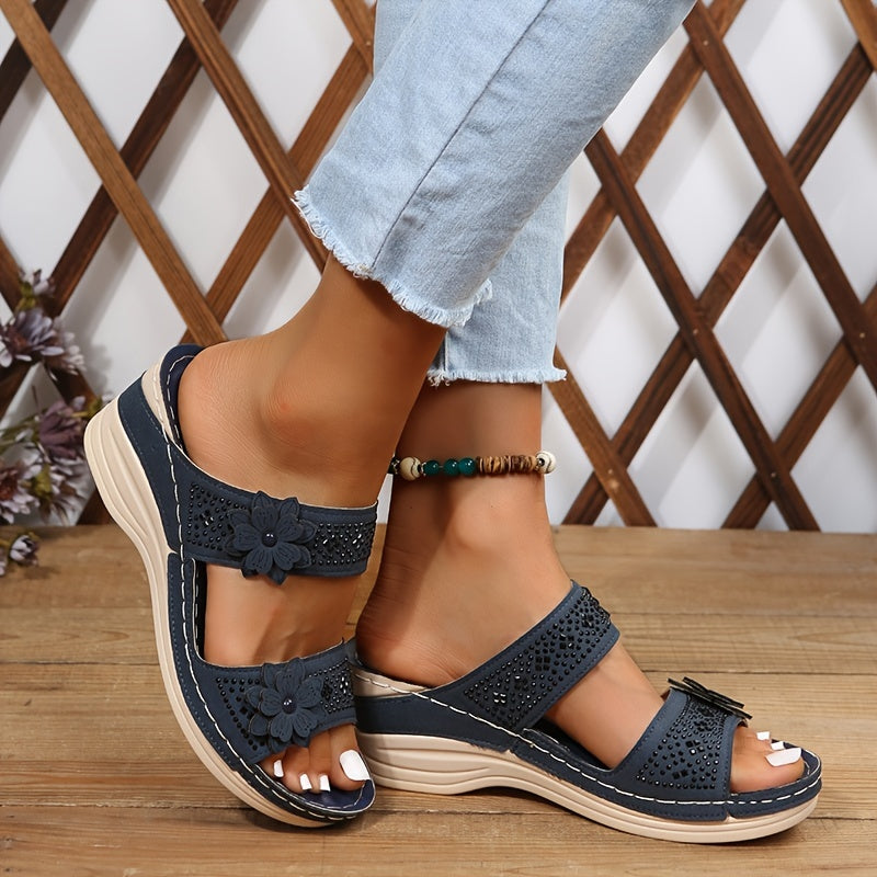 Delor Floral Heeled Sandals