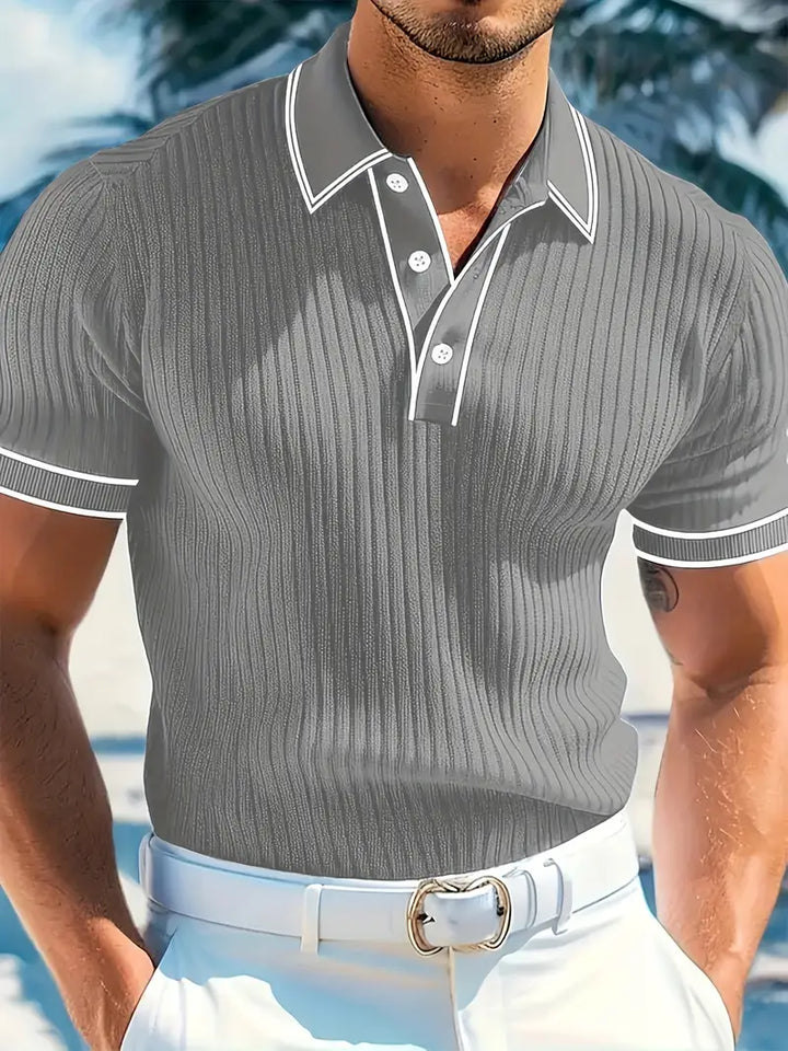 Emilio™ - Men's Custom Ribbed Polo