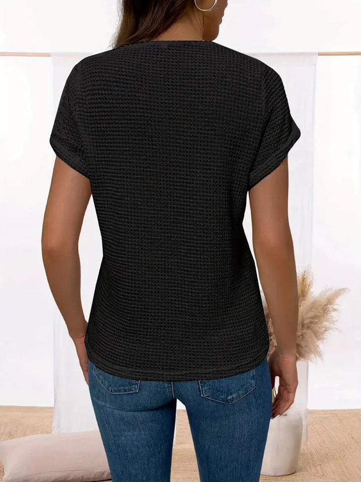 Megan™ - Stylish Round Neckline Lace Shirt