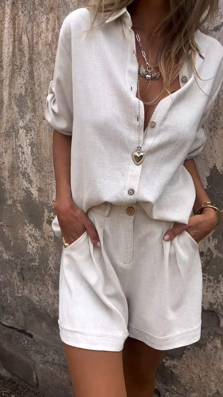 Gia™ – Stylish Cotton-Linen Set