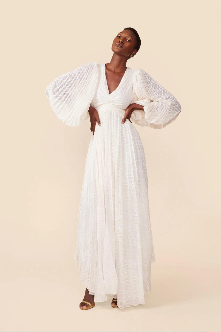 Florie | Elegant Long V-Neck Dress