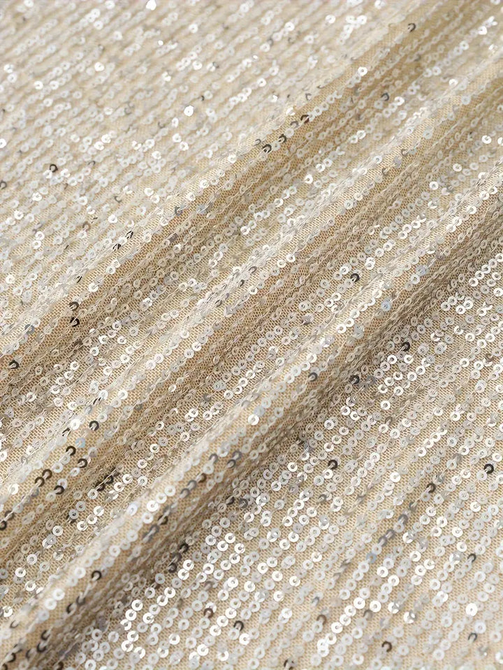 Contrast Sequin Party Dress