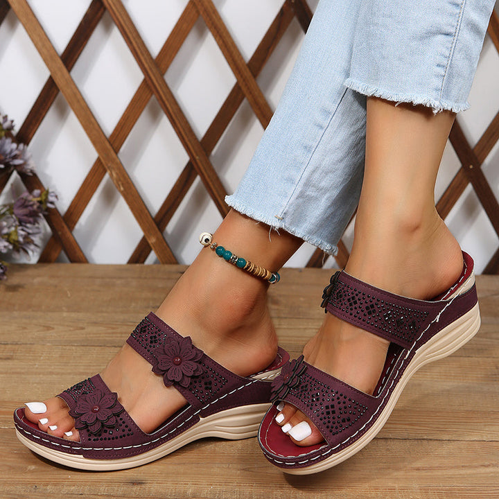 Delor Floral Heeled Sandals