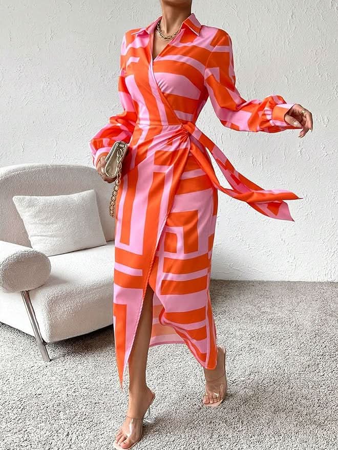 Rita™ - Eye-catching Printed Wrap Dress