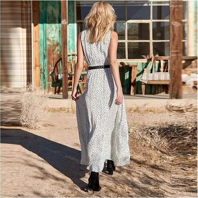 Gayle Sinclair Gayle | Women's Bohemian Maxi Dress with Drawstring – Sinclair Toronto