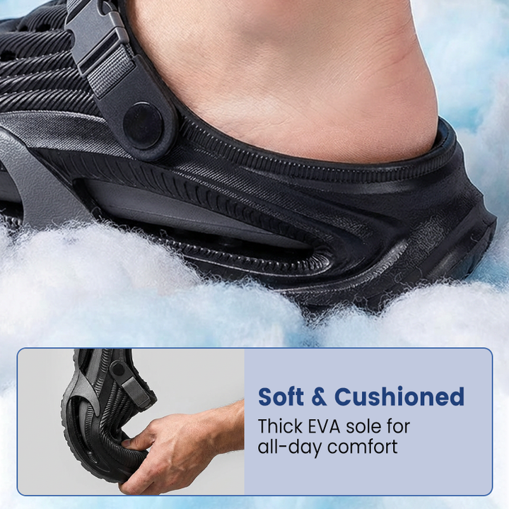 Men's Lightweight 2-in-1 Sandals – Non-Slip, Breathable Comfort with Thick EVA Sole
