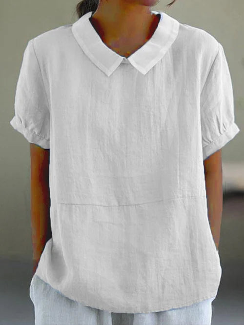 Amalie ™ - Relaxed Fit Collared Blouse
