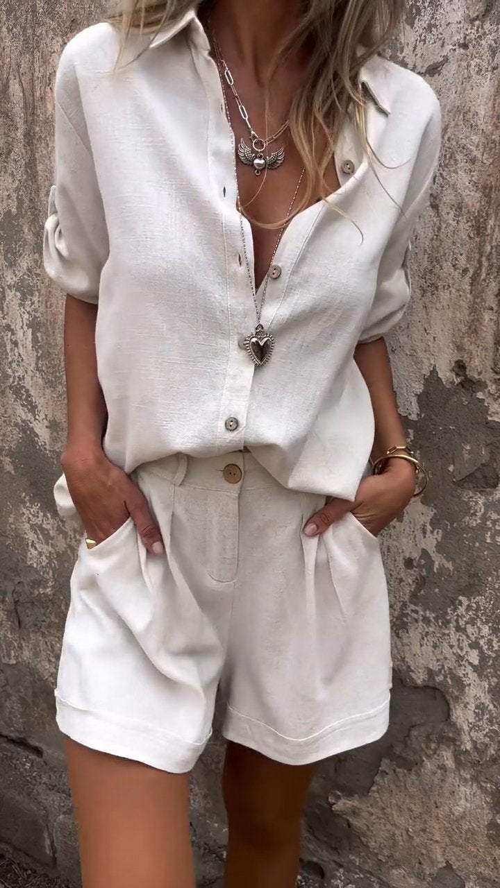 Gia™ – Stylish Cotton-Linen Set