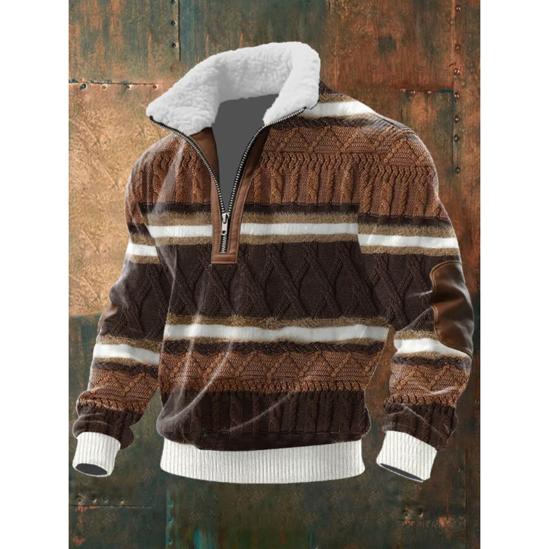 SILVORO | High-Neck Fleece Sweater