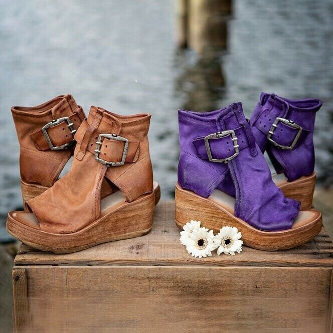 Elana™ - Stylish Orthopedic Boho Wedge Sandals
