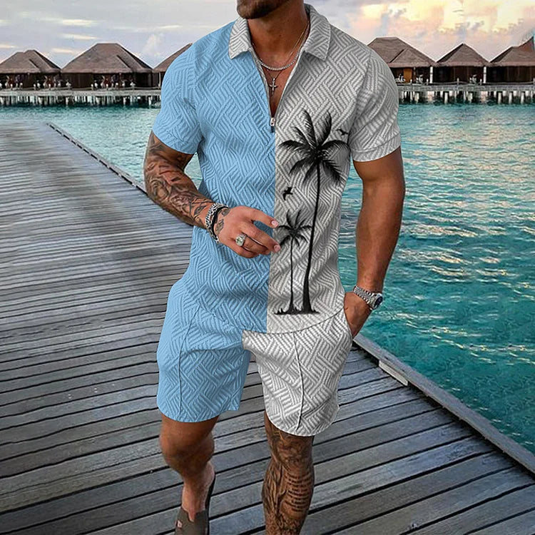 NICO | COCONUT PALM POLO SHIRT & SHORTS SET