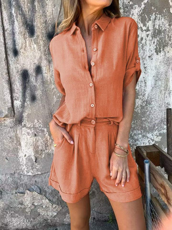 Gia™ – Stylish Cotton-Linen Set
