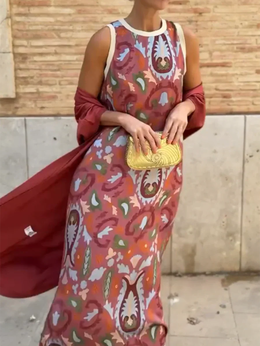 Delly - Bohemian Style Two-Piece Dress