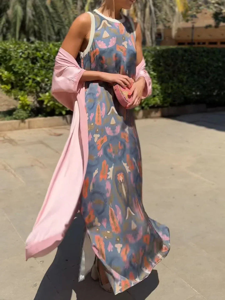 Delly - Bohemian Style Two-Piece Dress