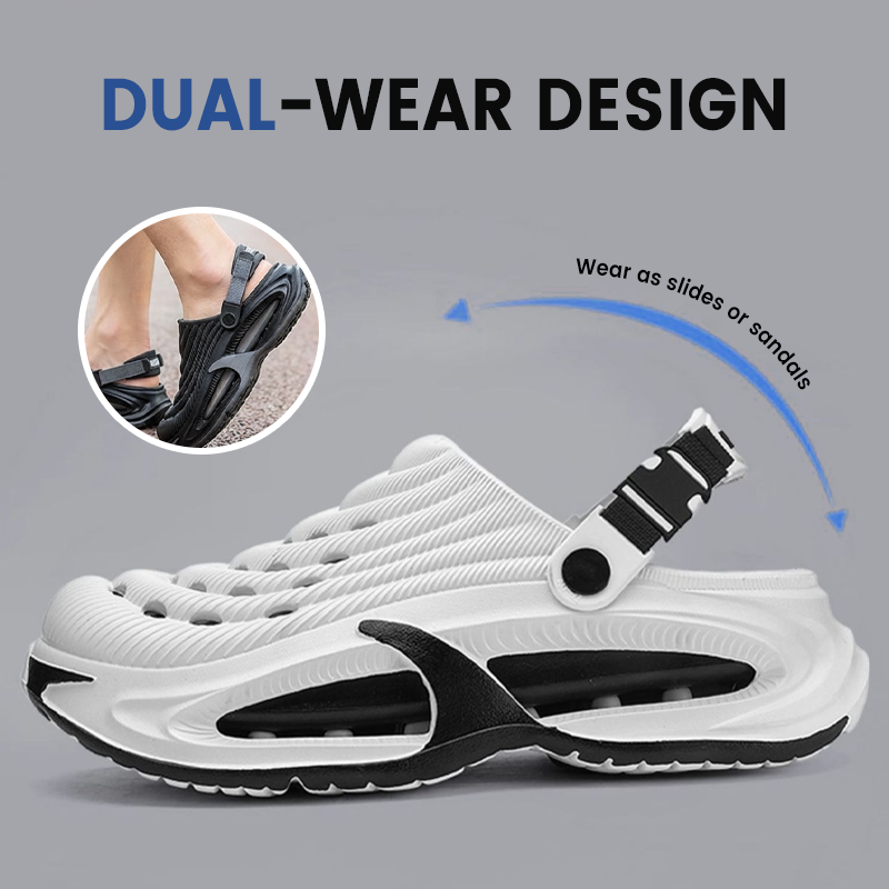 Men's Lightweight 2-in-1 Sandals – Non-Slip, Breathable Comfort with Thick EVA Sole