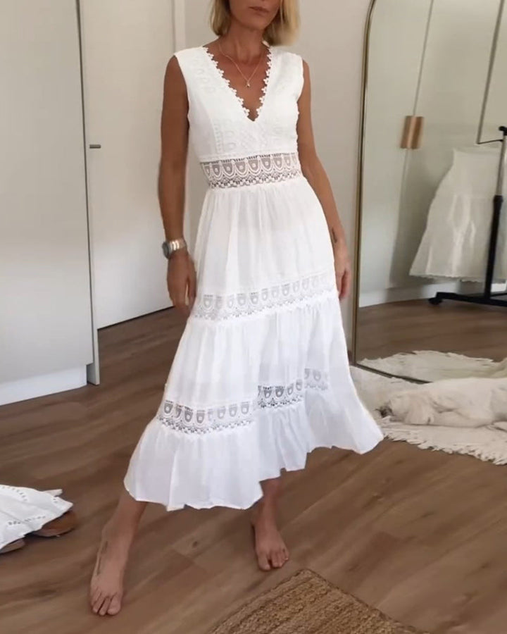 Kim | Lace V-Neck Dress (Almost Sold Out)