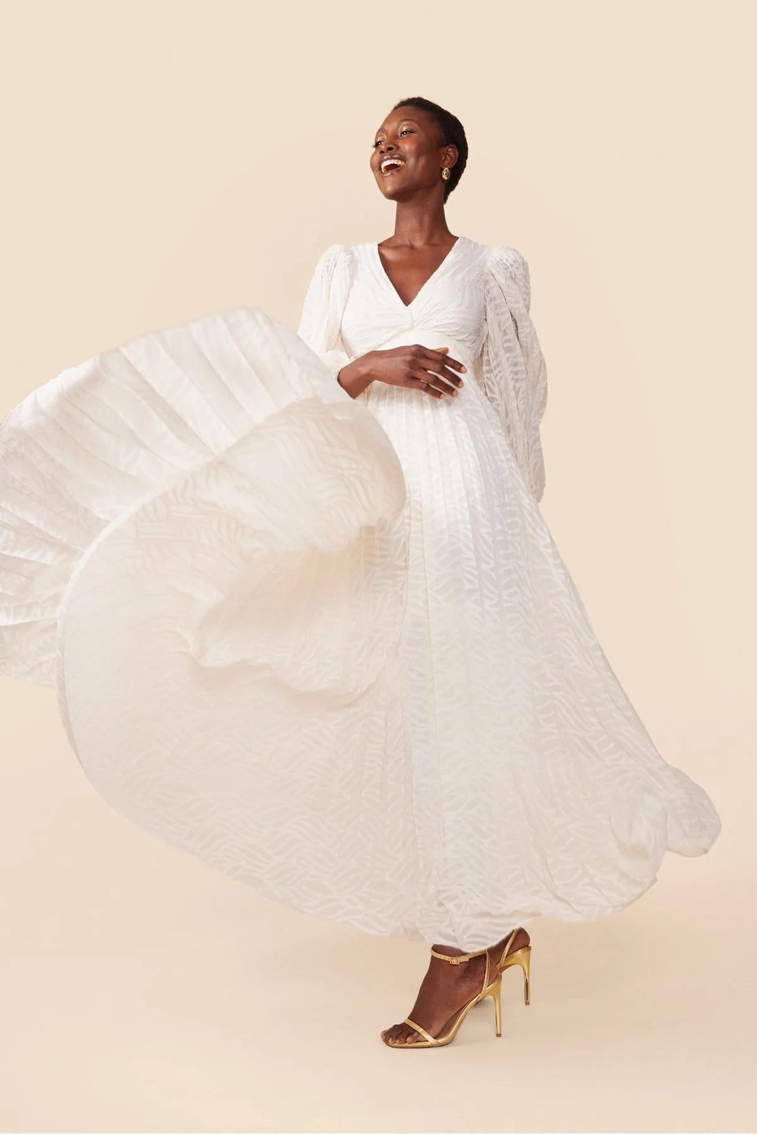 Florie | Elegant Long V-Neck Dress