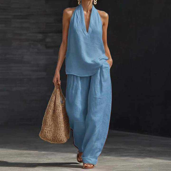 Ainhoa | Casual Tank Top and Wide-Leg Trouser Set
