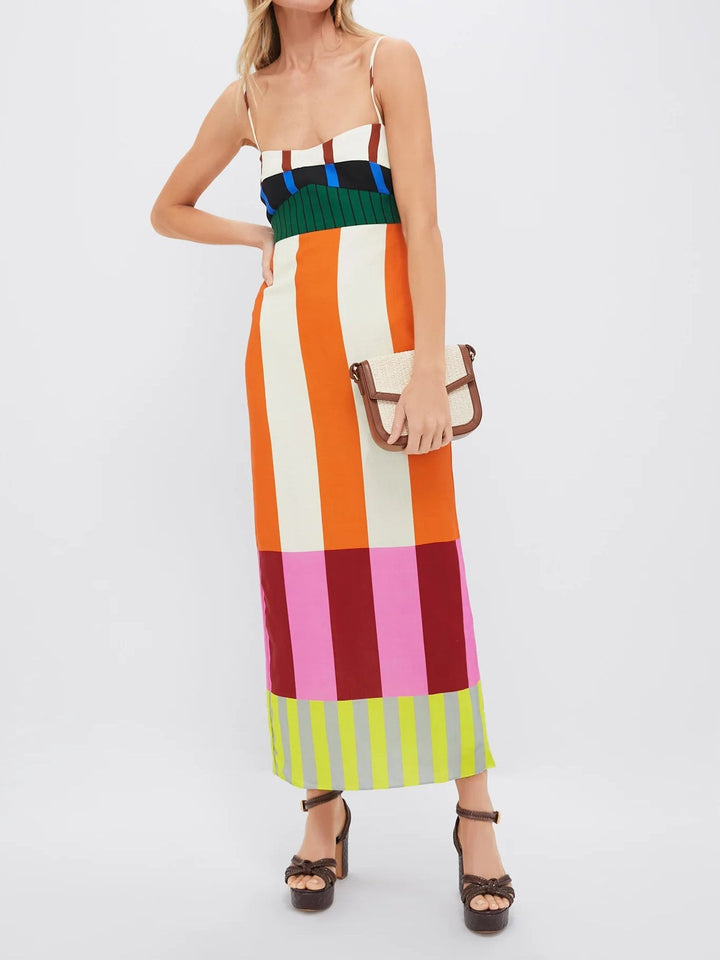 Bengal | Women's Striped Maxi Dress