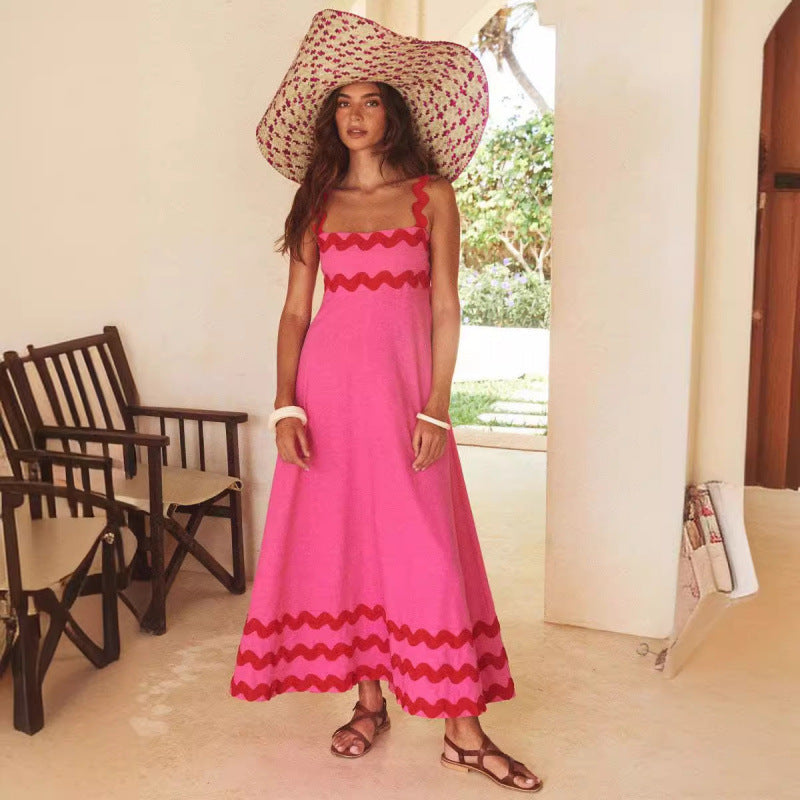 Bettina | Women's Square Neck Sleeveless Maxi Dress