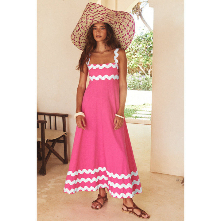 Bettina | Women's Square Neck Sleeveless Maxi Dress