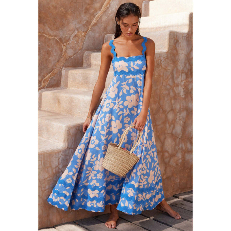 Bettina | Women's Square Neck Sleeveless Maxi Dress