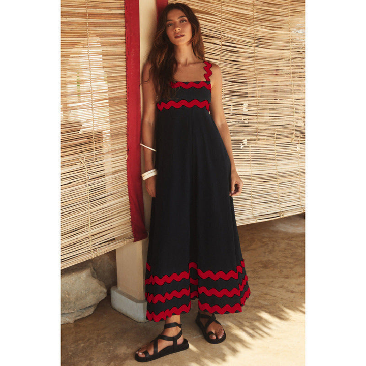 Bettina | Women's Square Neck Sleeveless Maxi Dress