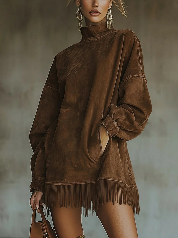 Sheri | Women's Relaxed Luxurious Fringe Gown