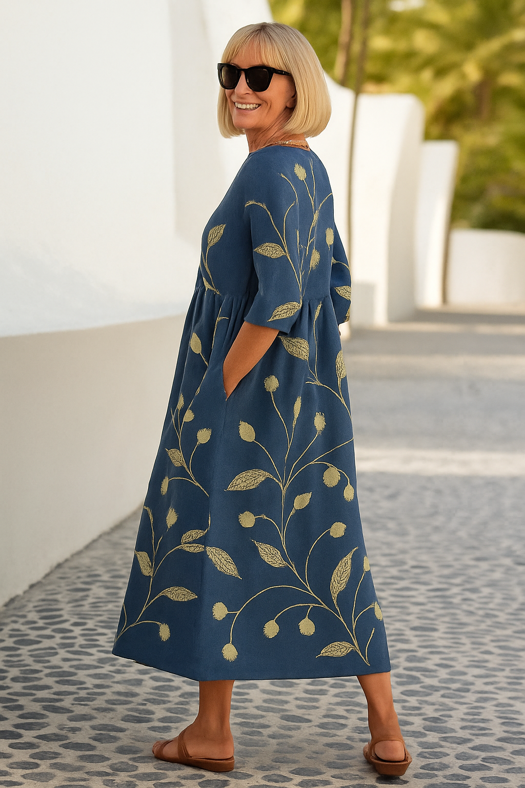 Eliza | Casual Midi Dress - Seamless Style, Daily Comfort