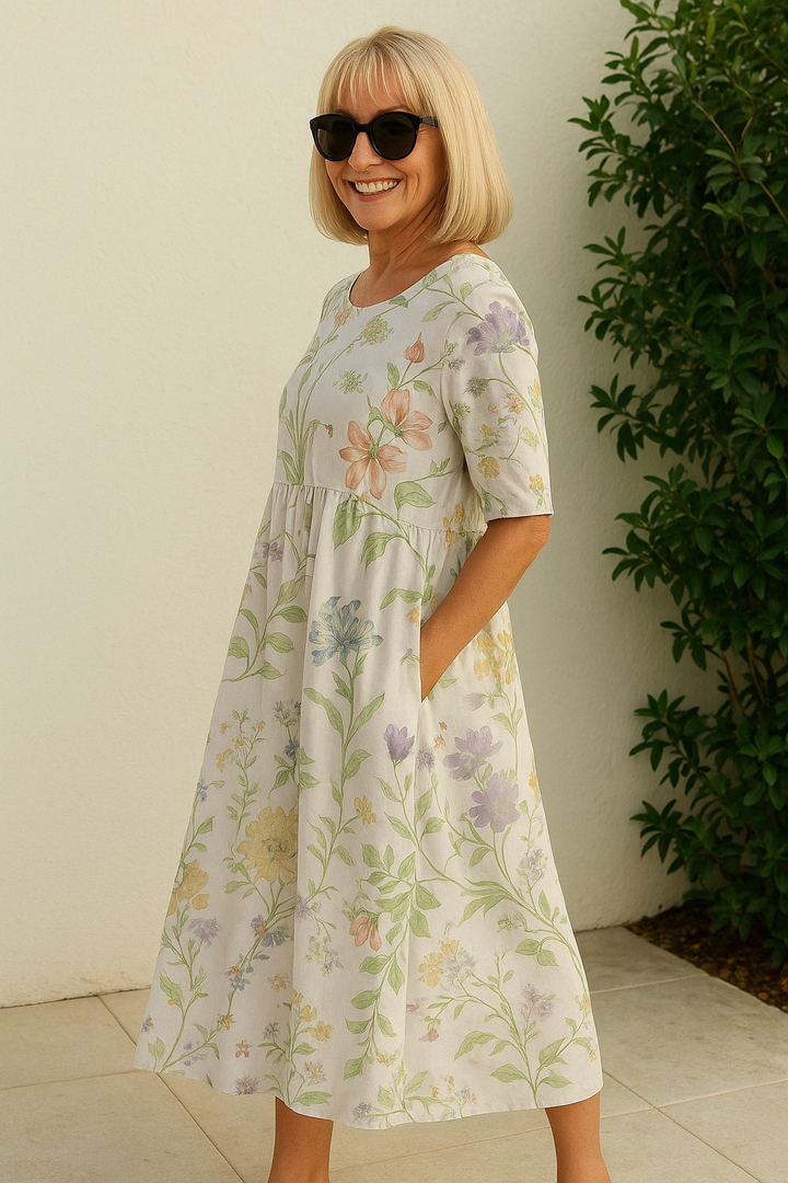 Eliza | Casual Midi Dress - Seamless Style, Daily Comfort