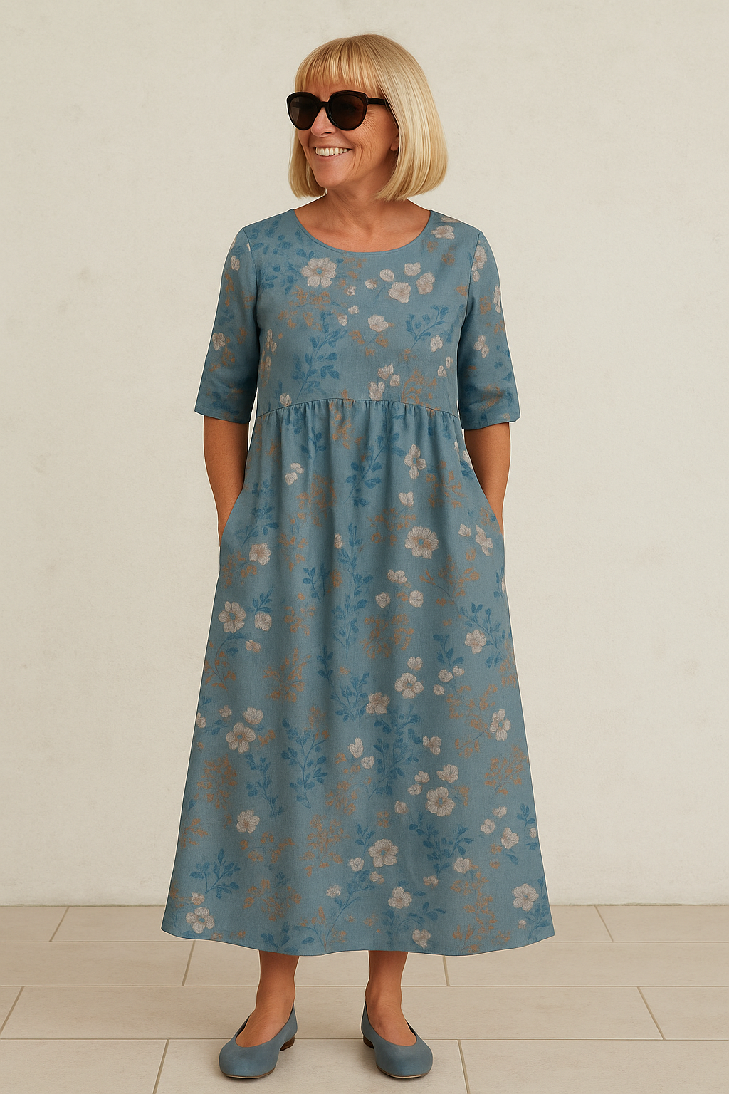 Eliza | Casual Midi Dress - Seamless Style, Daily Comfort