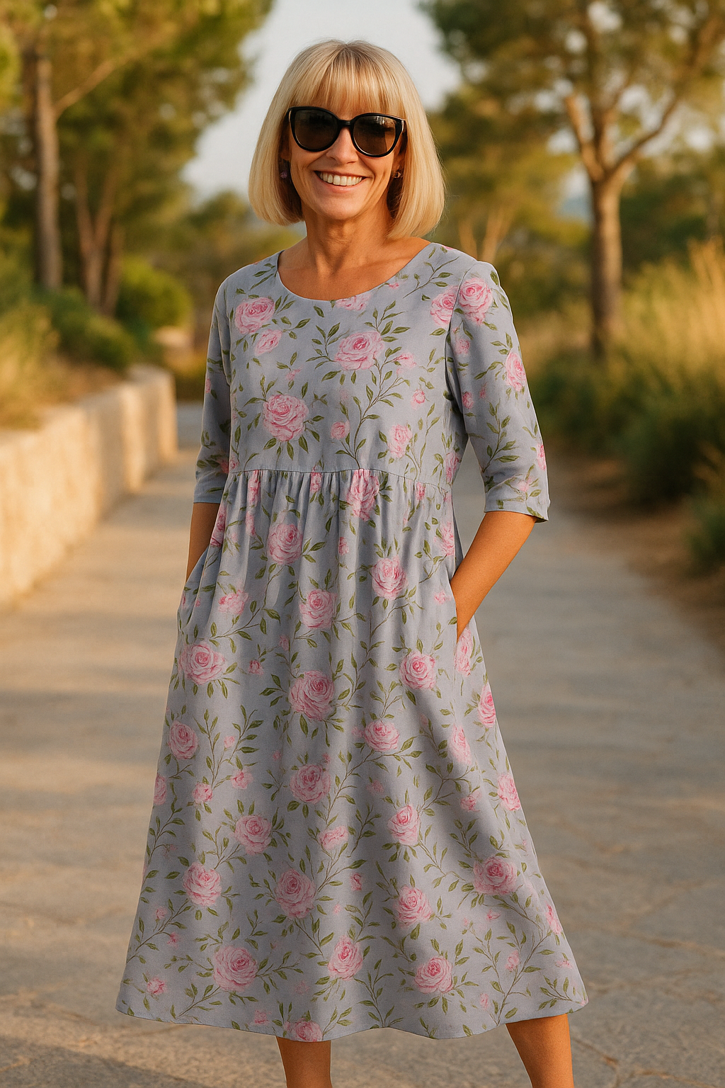 Eliza | Casual Midi Dress - Seamless Style, Daily Comfort