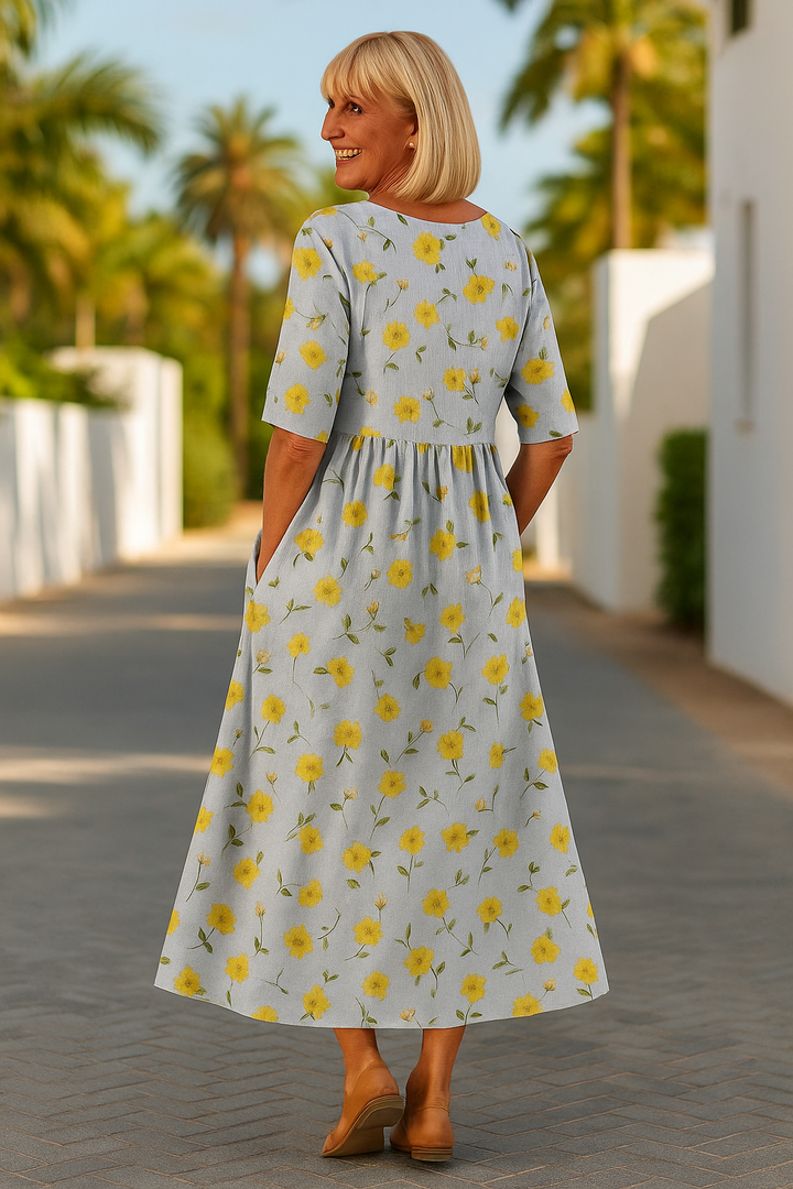 Eliza | Casual Midi Dress - Seamless Style, Daily Comfort