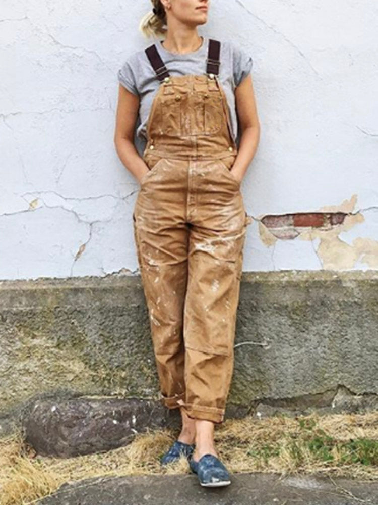 Doris™ – Stylish Canvas Jumpsuit
