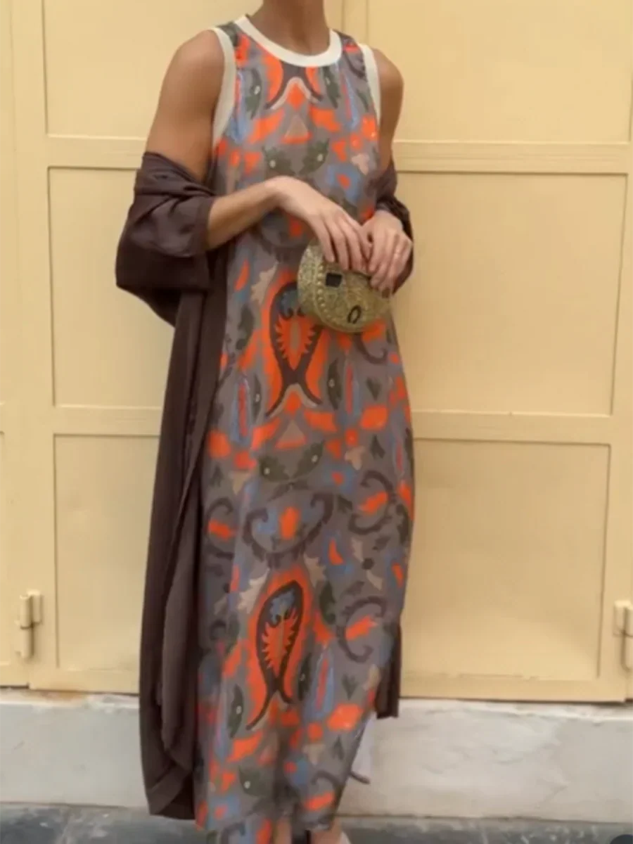 Delly - Bohemian Style Two-Piece Dress