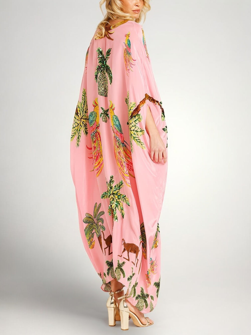 Sahara | Women's V-Neck Maxi Dress with Sequins