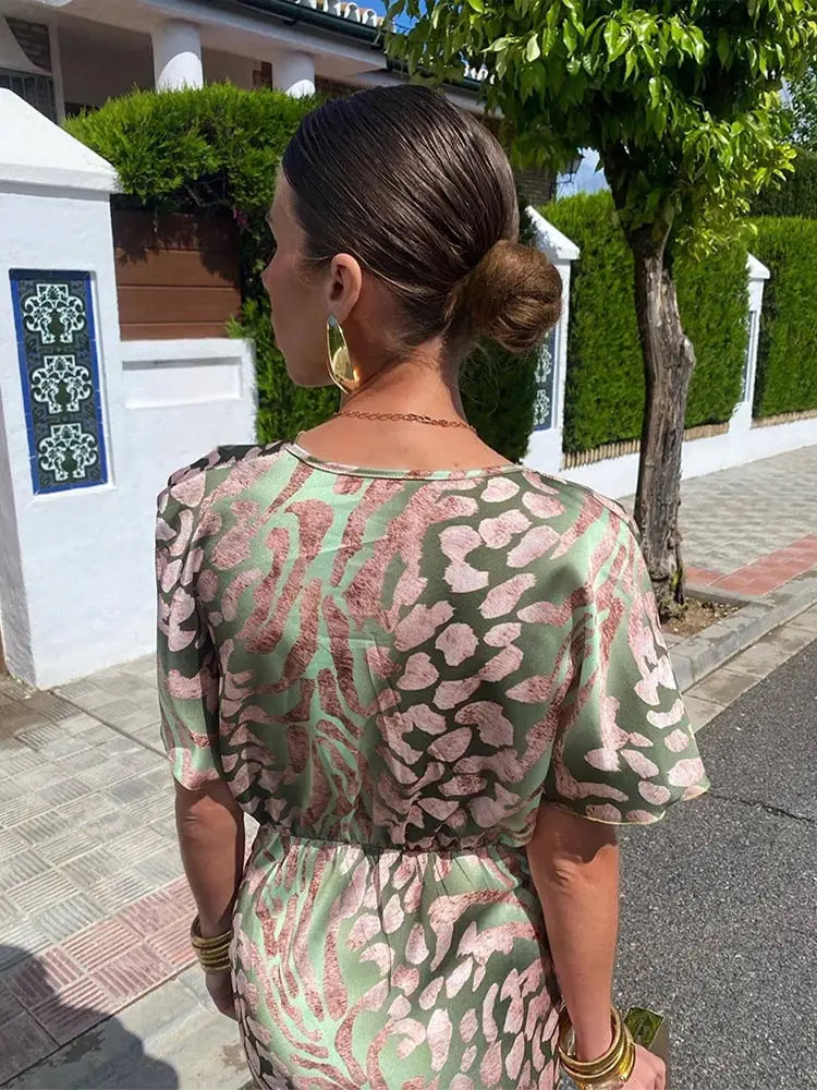 CLARANDRA™ - MIDI DRESS IN COPPER